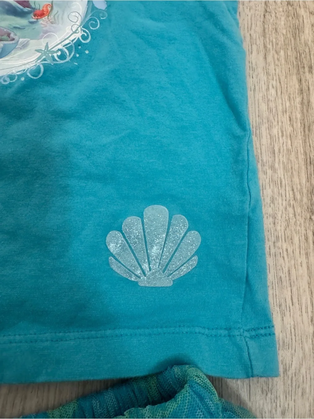 Disney Teal Mermaid Tank Top & Skirt Matching Set